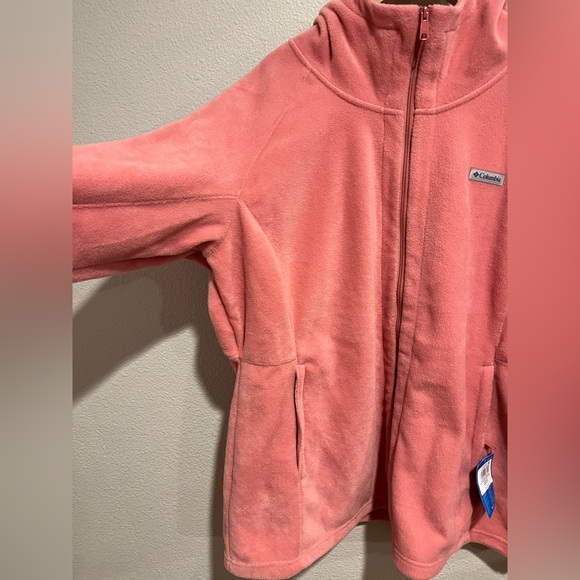 Columbia Womens Benton 2 Springs Fleece Hooded Full Zip Jacket Pink 3X - Picture 5 of 11
